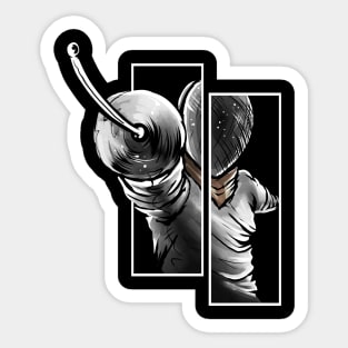 Fencer From The Front - Fencing Sticker